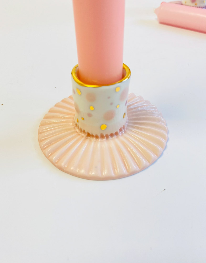 gallery petz candlestick in pink