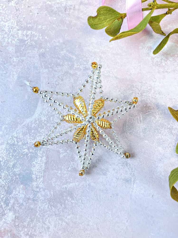 Christmas star in mouth blown glass rautius - Remix by Sofie