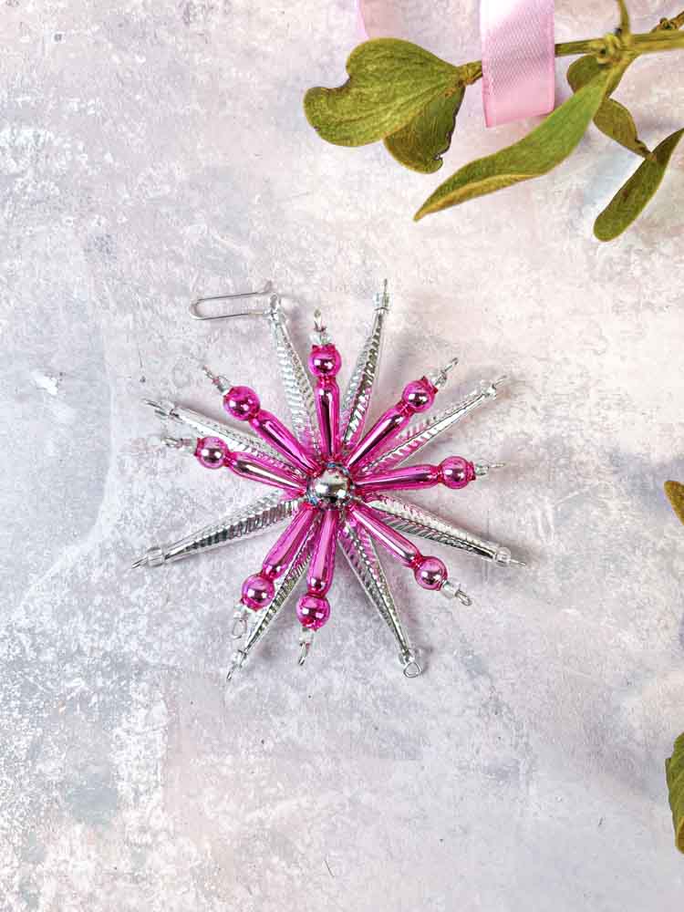 Christmas star in mouth blown glass rautius - Remix by Sofie