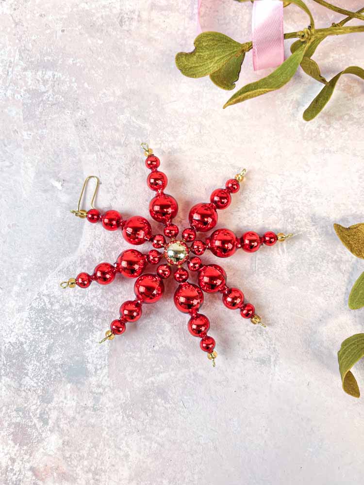 Christmas star in mouth blown glass rautius - Remix by Sofie