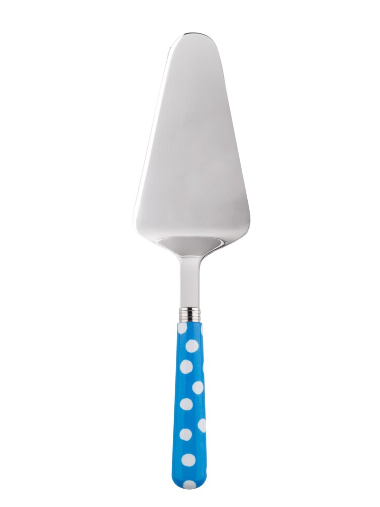 sabre - made in France and handmade cake knife and cake pad with dots