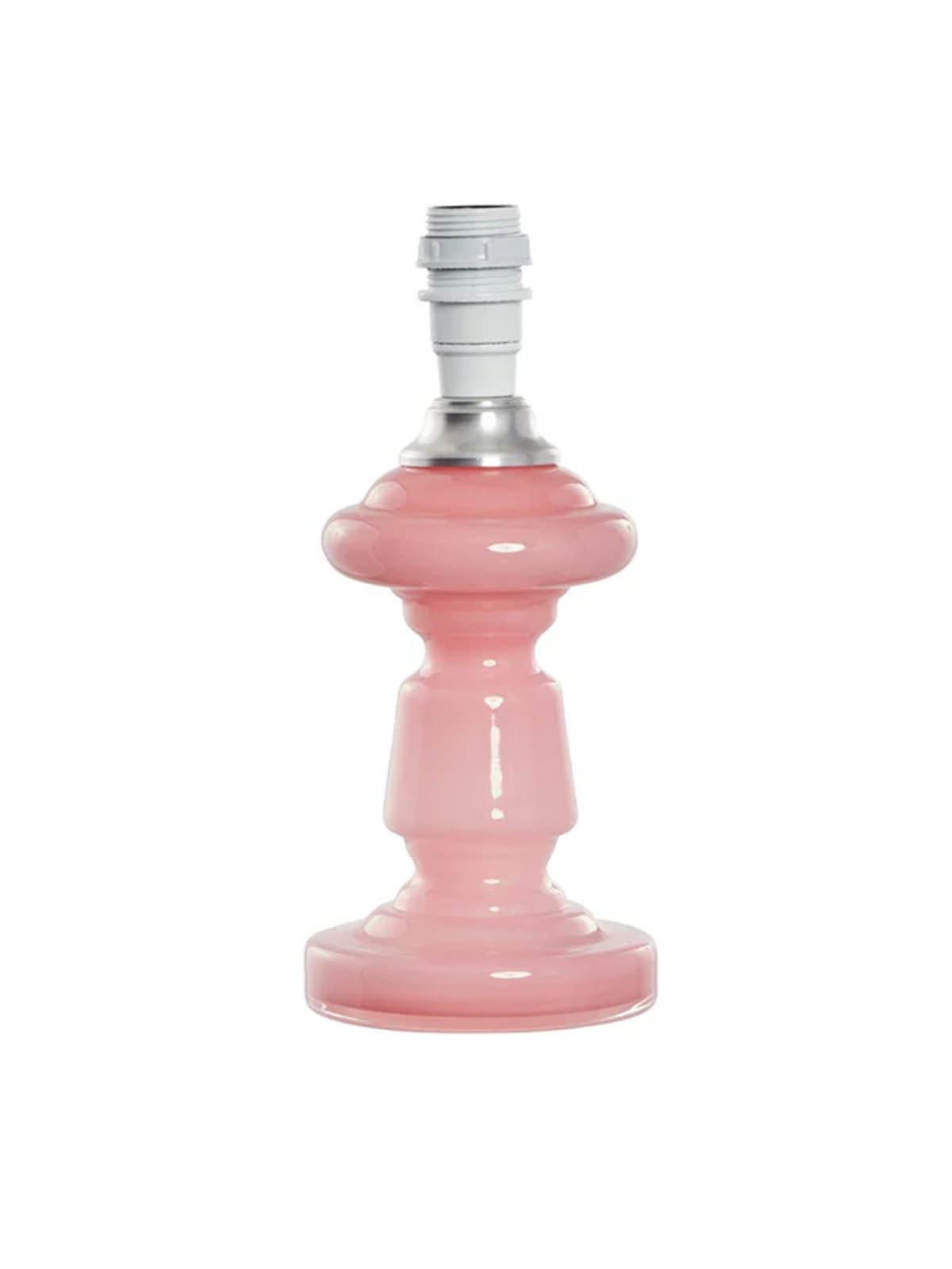 pink rose lamps in mouth blown glass table lamp in beautiful pastels.