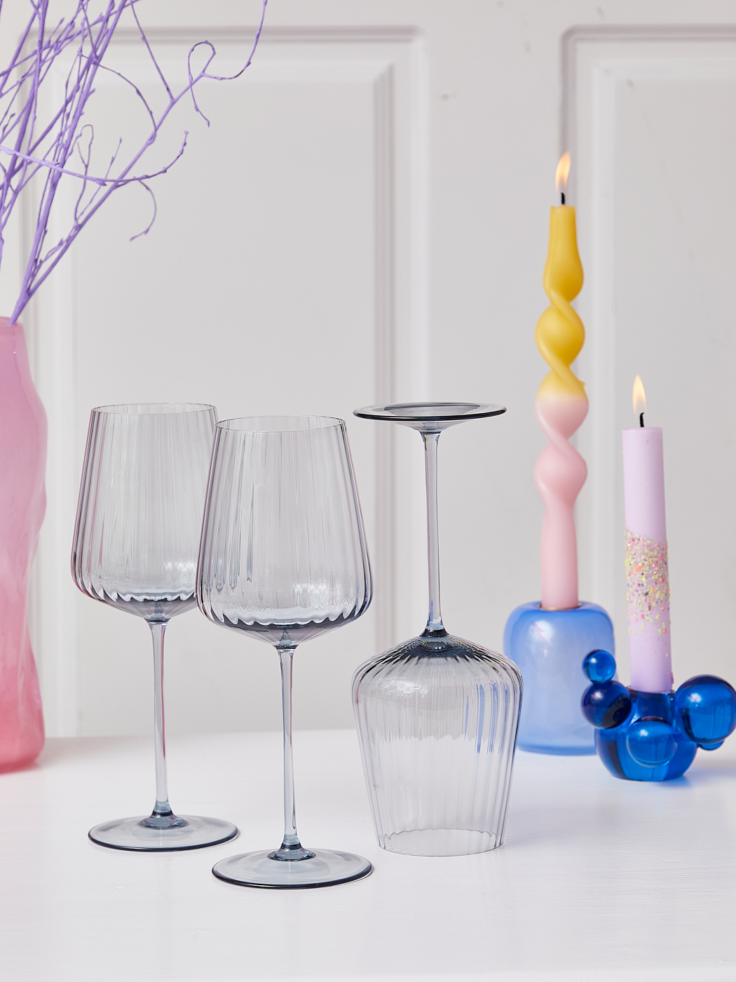 wine glass, red wine glass, white wine glass, remix by Sophie, mouth blown wine glass, drill cover, wine glass blue smoke.