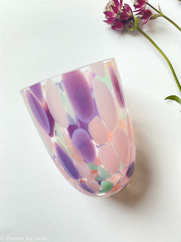 Anna von lipa splash and confetti glass - pastello