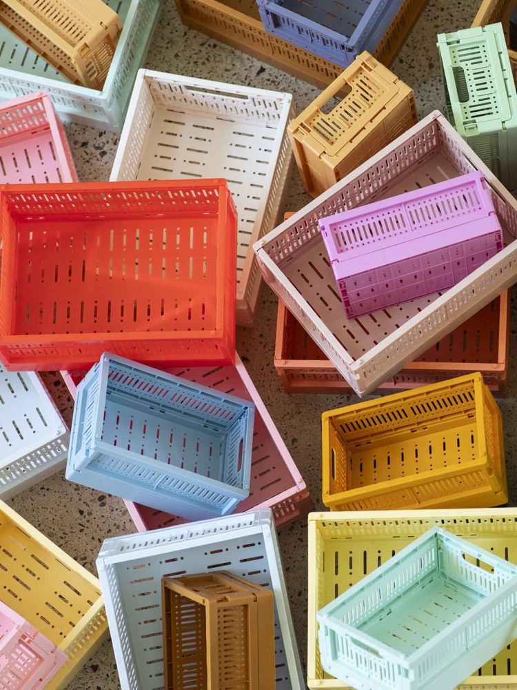made crate boxes recycled plastic