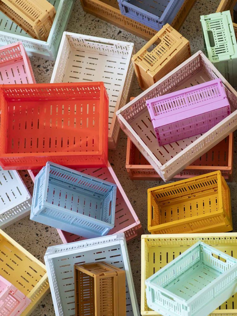 made crate boxes recycled plastic