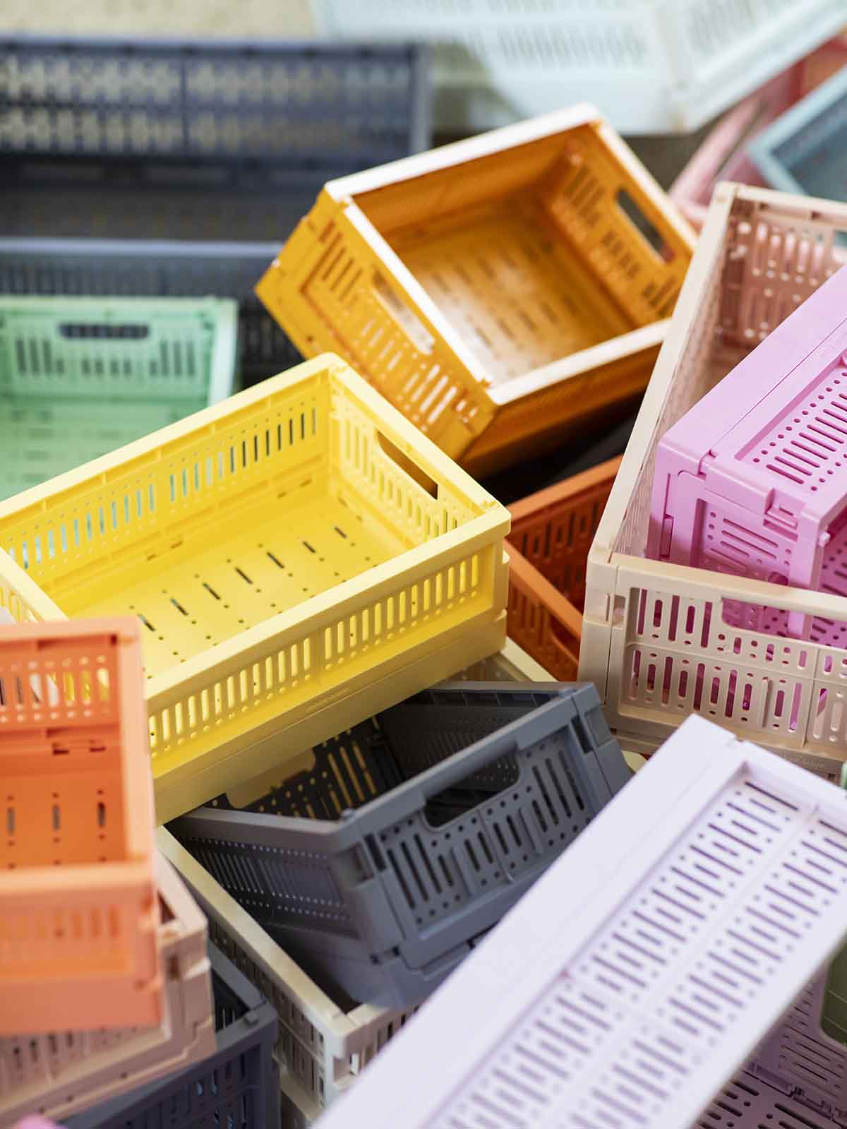 made crate boxes recycled plastic