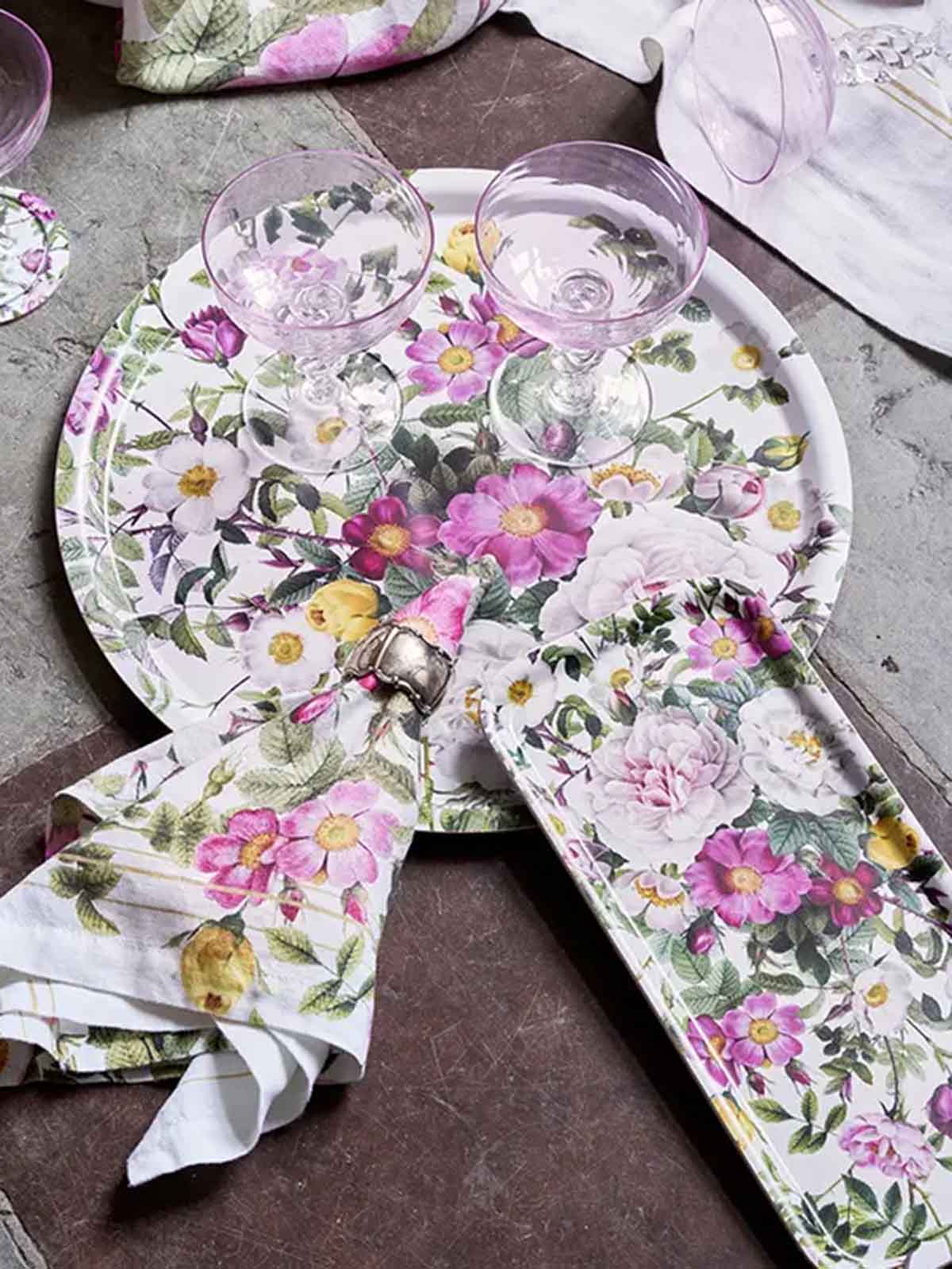 Trays from koustrup & co with flower garden