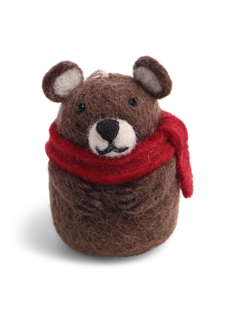 remix by sofie, a gritty, felted Christmas ornaments, felted ornaments, felt, fair trade, felt from Nepal.