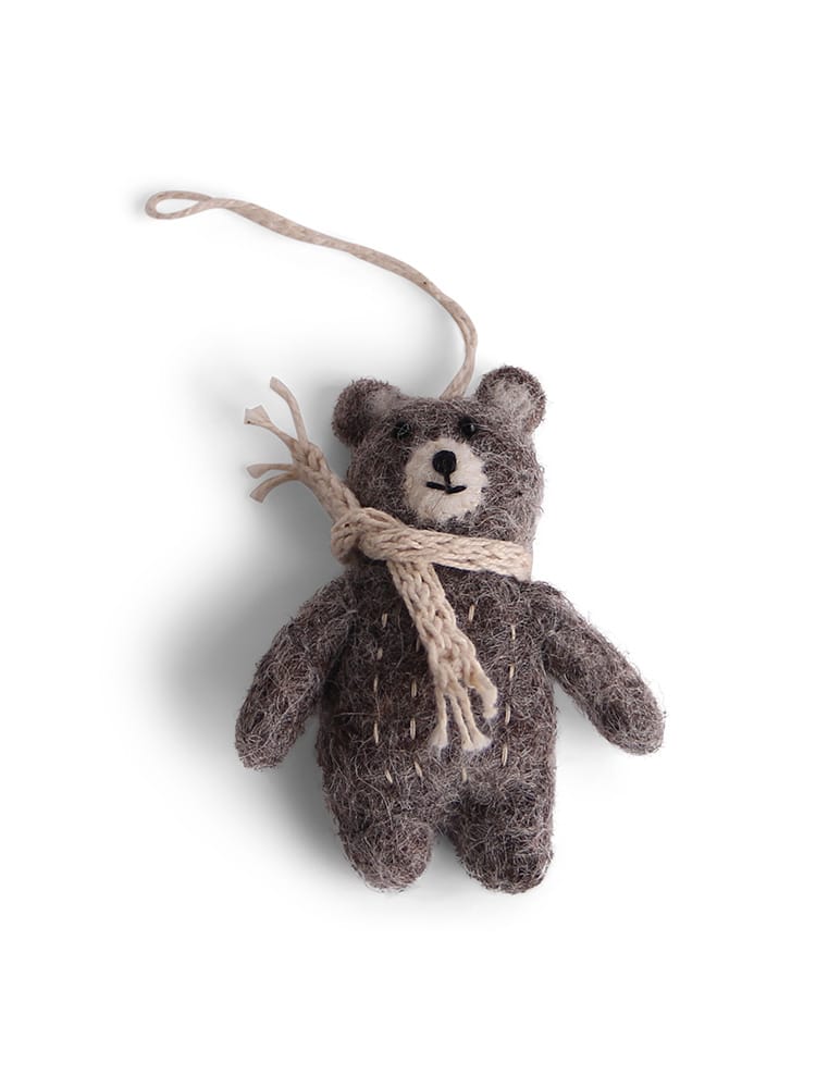 remix by sofie, a gritty, felted Christmas ornament, felted ornaments, felt, fair trade, felt from Nepal.