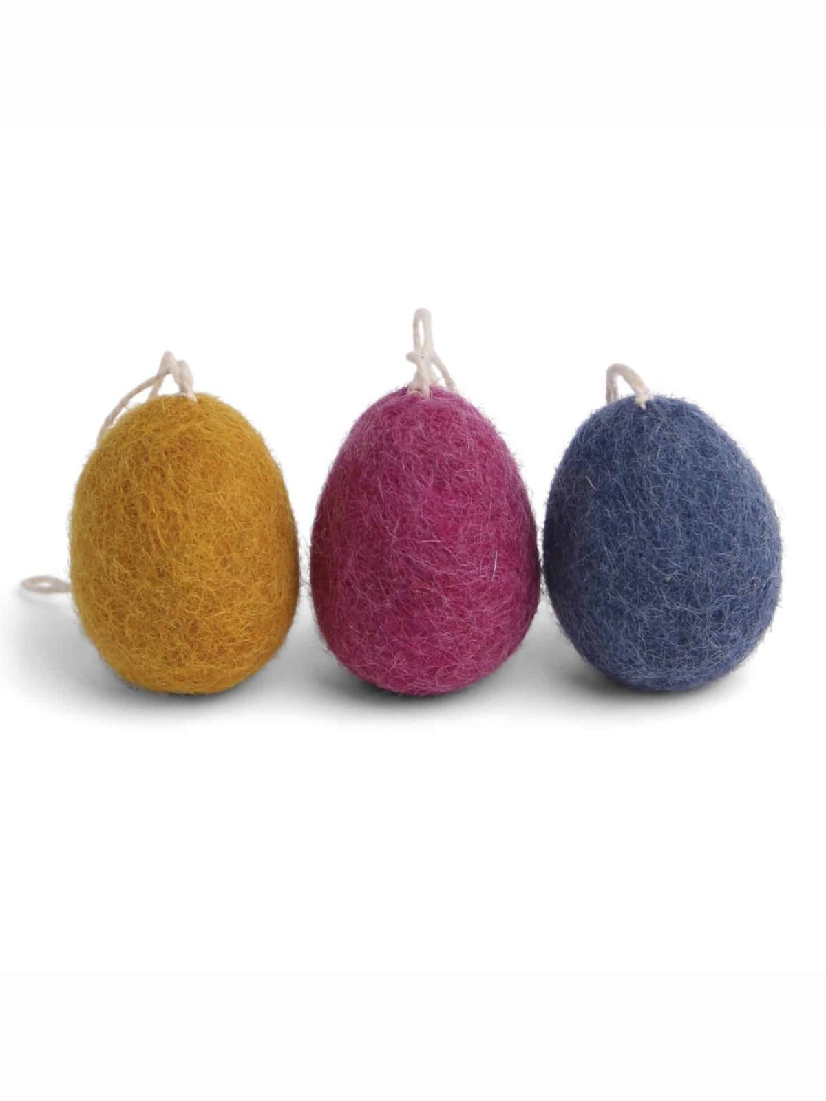 Easter eggs, Easter eggs in wool, marbled felt eggs, Easter decorations, ornaments to hang, a pot & sif ornaments, one pot & sofie, remix by sofie, fairtrade