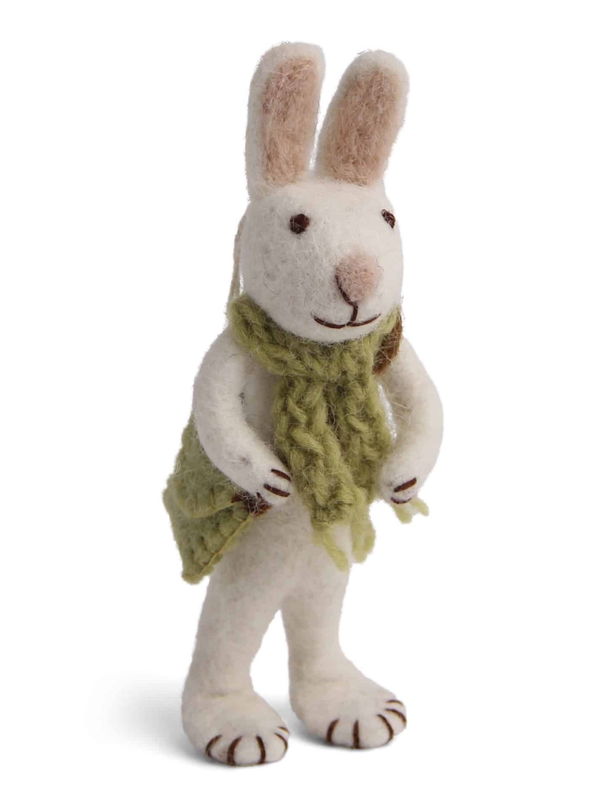 felt has with pants and blue egg, 21312, Easter bunny,hare in white wool, a pot and sift, one pot & sift, remix by sofie, table decorations, ornaments for branches sustainable decoration, organic wool, Easter decorations