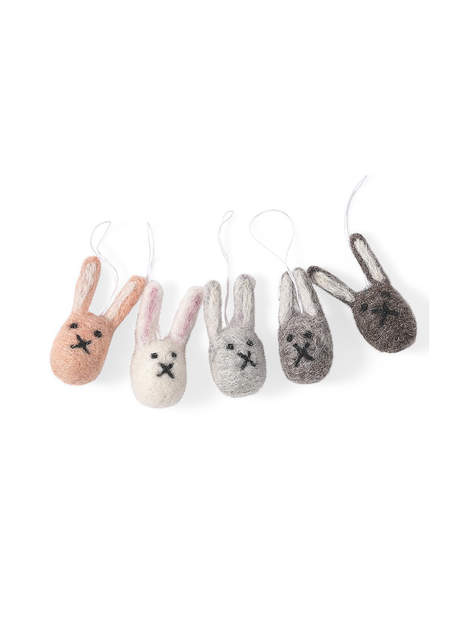 remix by sofie, aveva, felt, felt ornaments, Easter ornaments, organic wool, rabbits