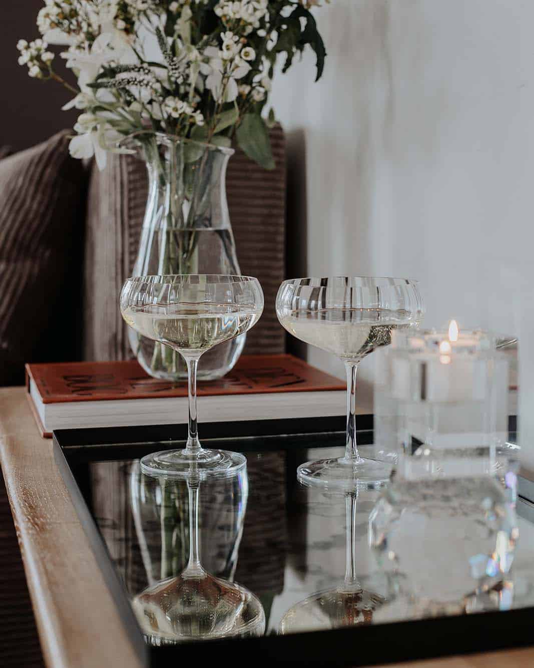 Champagne bowl, champagne glass, meadow spectrum, champagne glass, champagne bowl, champagne glasses, remix by sofie, party glasses, champagne bowls. handmade, crystal glass