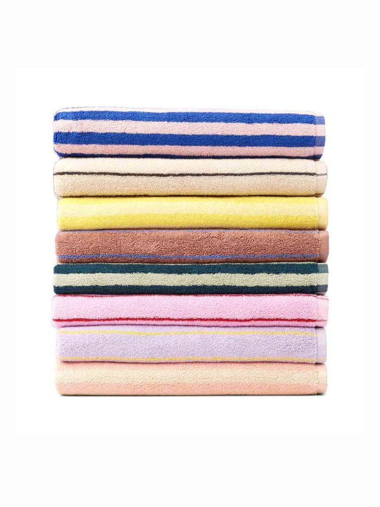 remix by sofie, bongusta, towel, guest towel.bathroom, organic cotton, striped towel, bathing suit.