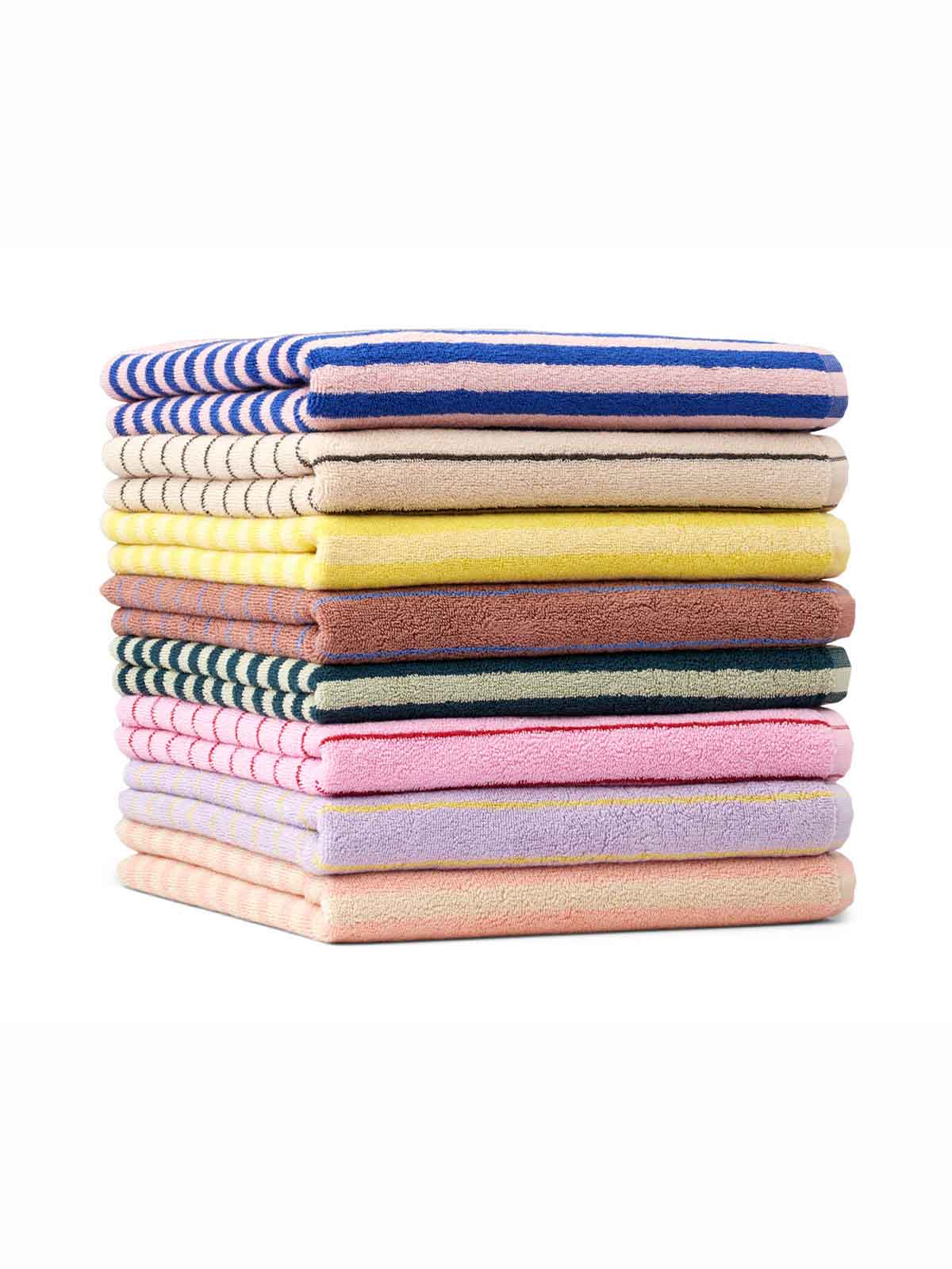 remix by sofie, bongusta, towel, guest towel.bathroom, organic cotton, striped towel, bathing suit.