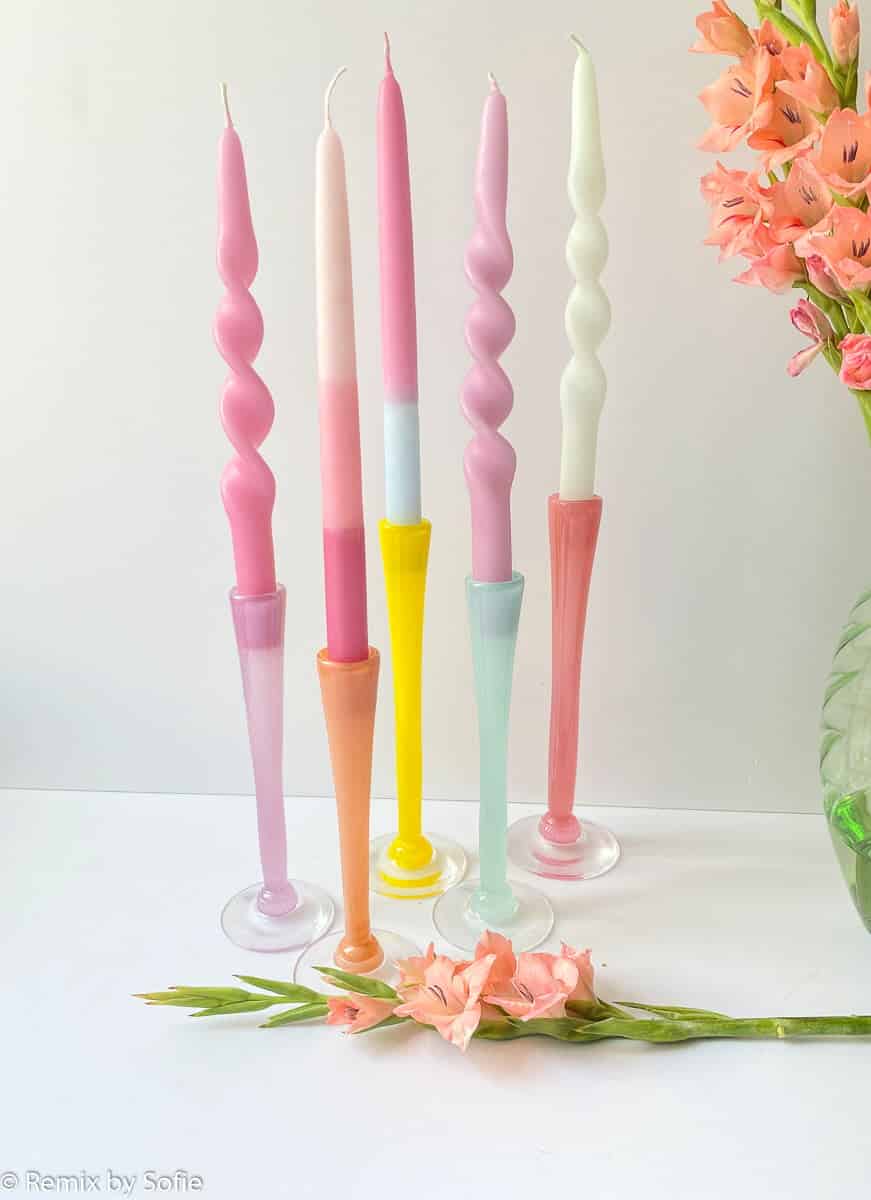 hand blown candlesticks, mouth blown glass, anne florh, mouth blown candlesticks, candlestick, glass candlestick, candleholders, candle sticks, glass candlestick