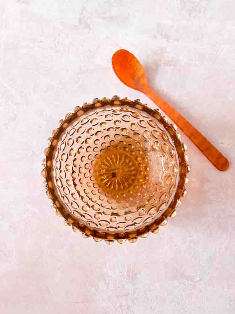 light copper, anna von lipa, anna von lipa glass, anna von lipa hedgehog glass, tapas bowl, tapas bowl, bowl, hedgehog bowl, snack bowl, glass bowl, tapas bowl, remix by sofie, home interior