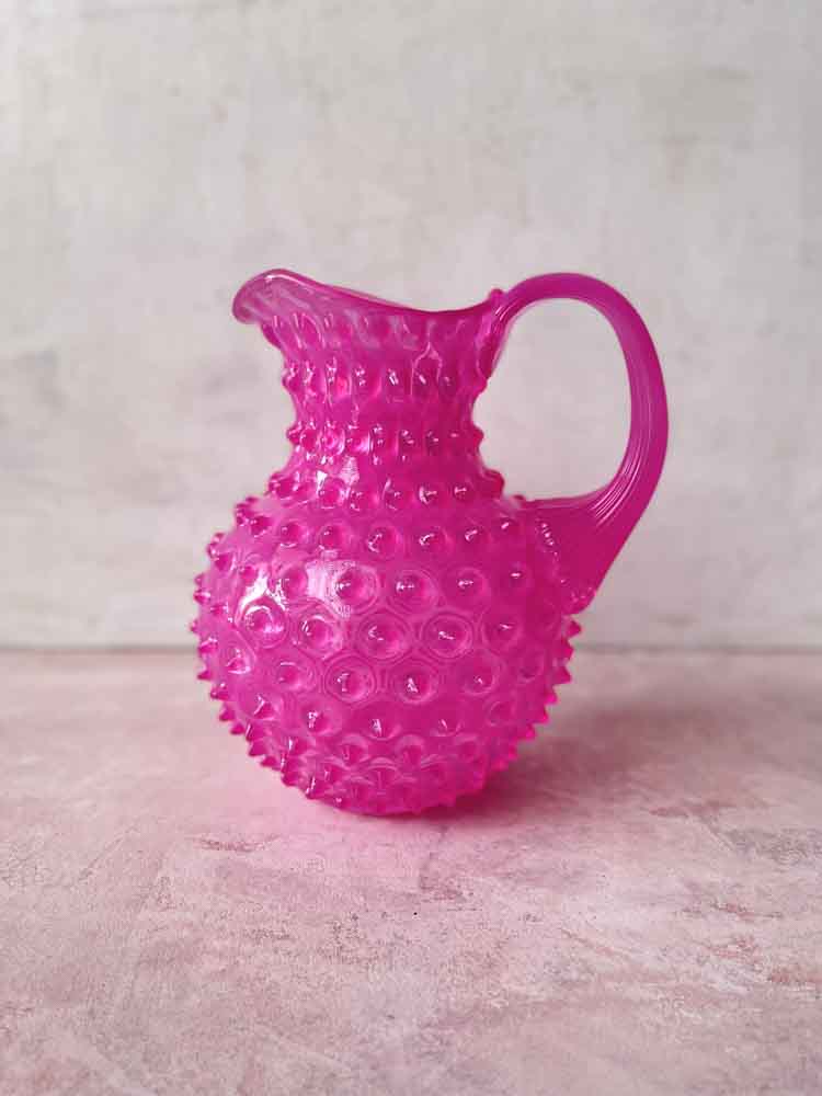 neon pink jug, lavender hedgehog jug, jug in hedgehog glass, glass jug, jug anna von lipa, jug in hedgehog glass, glass jug, jug hedgehog glass jug, hedgehog jug, anna von lipa jug, jug from anna von lipa, anna von lipa dealer, remix by sofie, anna von lipa glass, hobnail jug, jug anna von lipa,