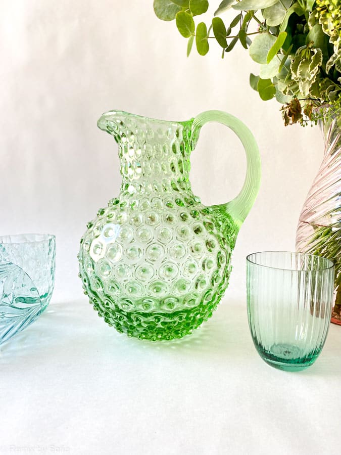 2 liters jug in light green, jug in light green, 2 liters jug in porcupine glass, porcupine pitcher, anna von lipa porcupine pitcher, jug in porcupine glass, anna von lipa retailer, anna von lipa jug, anna von lipa porcupine pitcher, hedgehog pitcher, hedgehog pitcher, hobnail jug, hobnail glass, hedgehog glass pitcher. Remix by Sofia