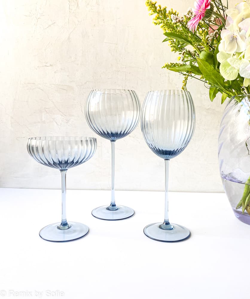 Lyon champagne bowl in blue smoke from Anna von Lipa