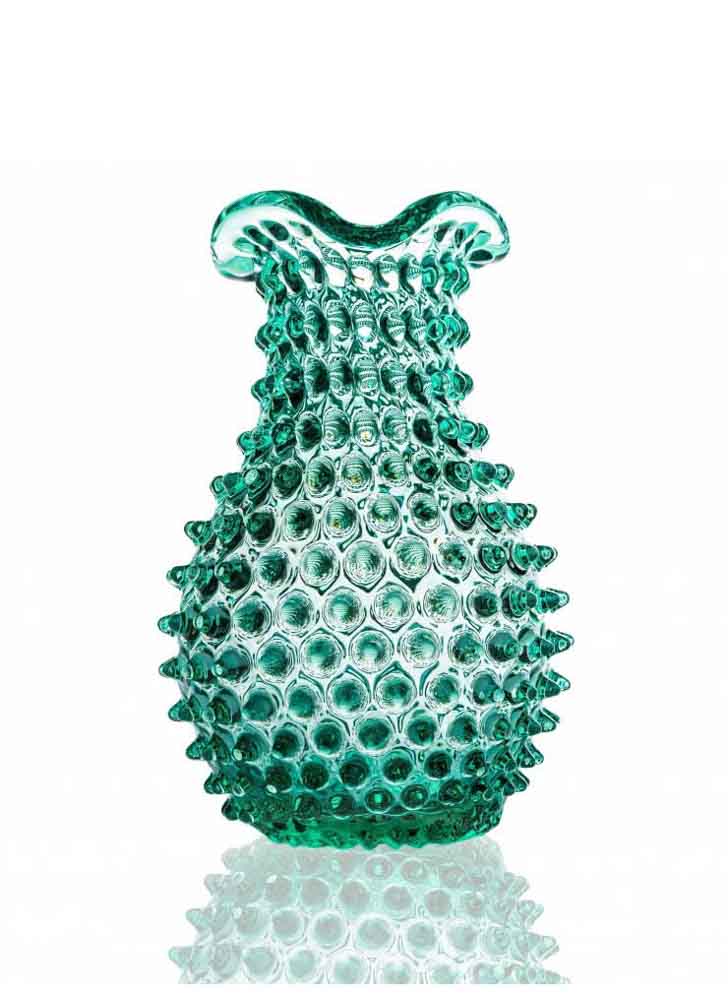 blonde vase, laze vase, anna von lipa, remix by Sofie, anna von lipa glass, mouth blown glass, handblown glass, glass, stained glass,