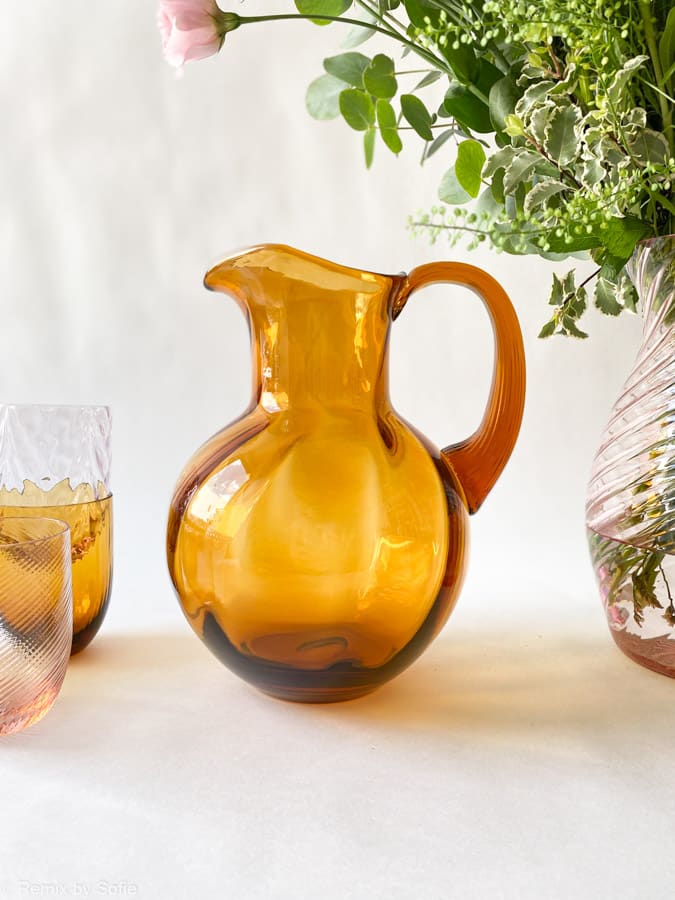 Swirl jug 2 liters - dark amber