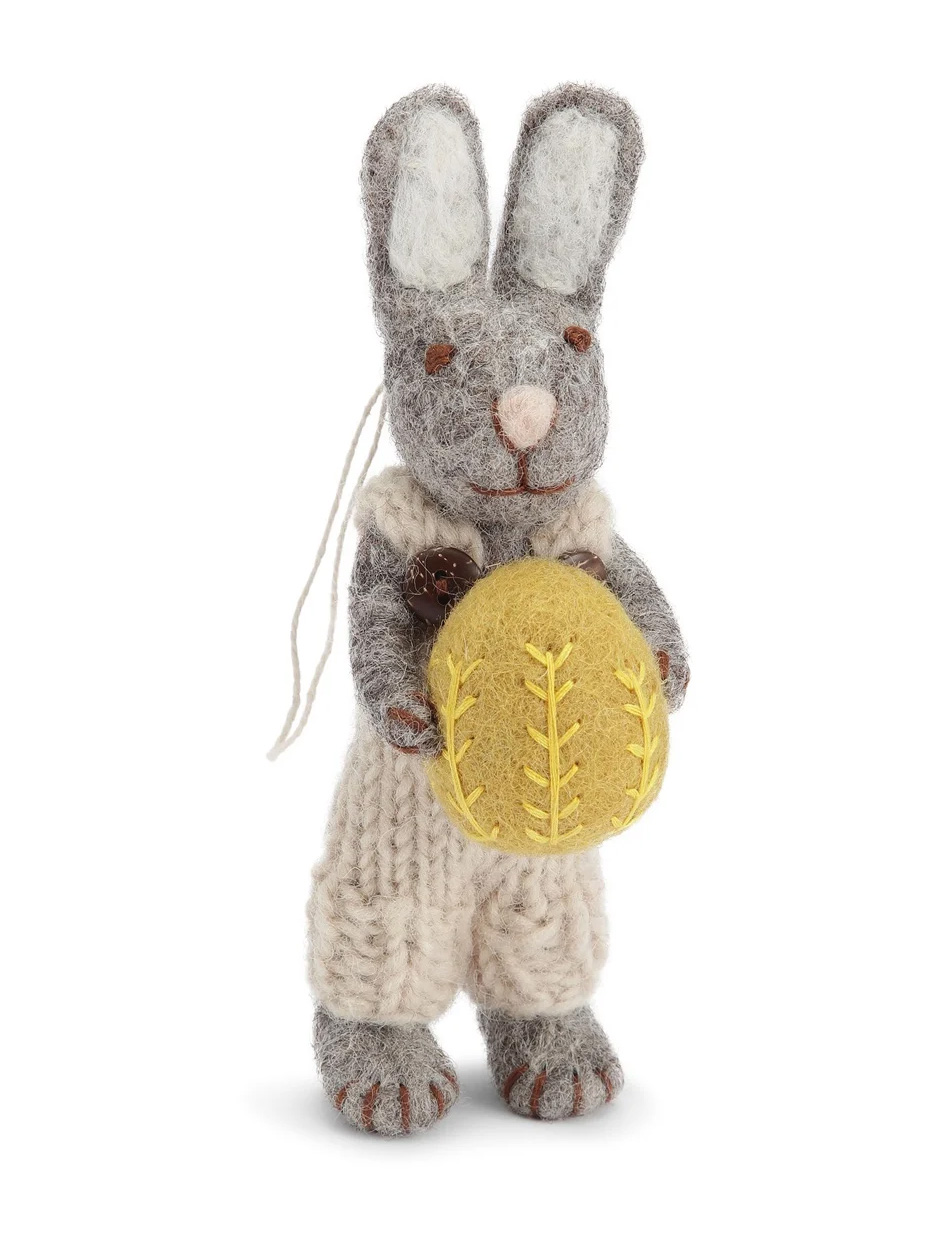 remix by sofie, grå & sif, grå & sif, easter, felt, felt ornaments, Easter bunnies, felt bunnies, hair in felt, felted Easter bunnies, nepal, fairtrade