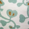 remix by sofie, afroart, pillow heartflower with mint block printing, interior design, fair trade.