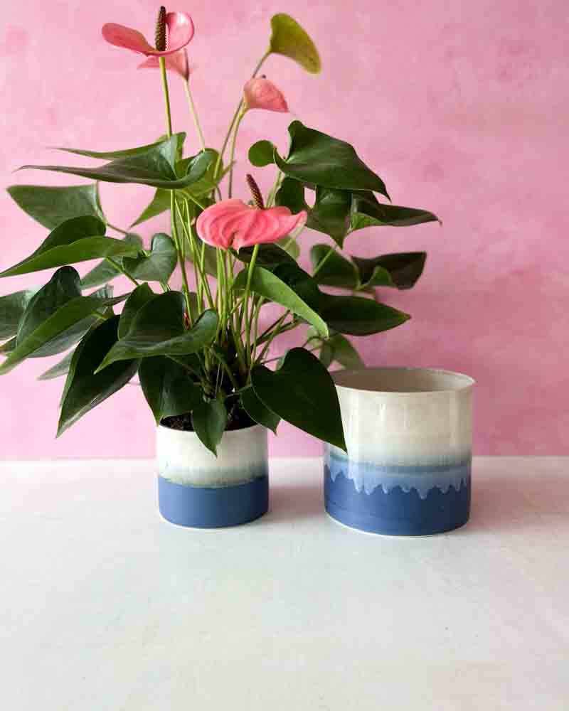 herbal pot from glassblower and ceramicist Lena Pedersen.