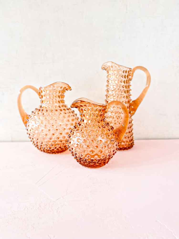 pitchers in porcupine glass from Anna von Lipa