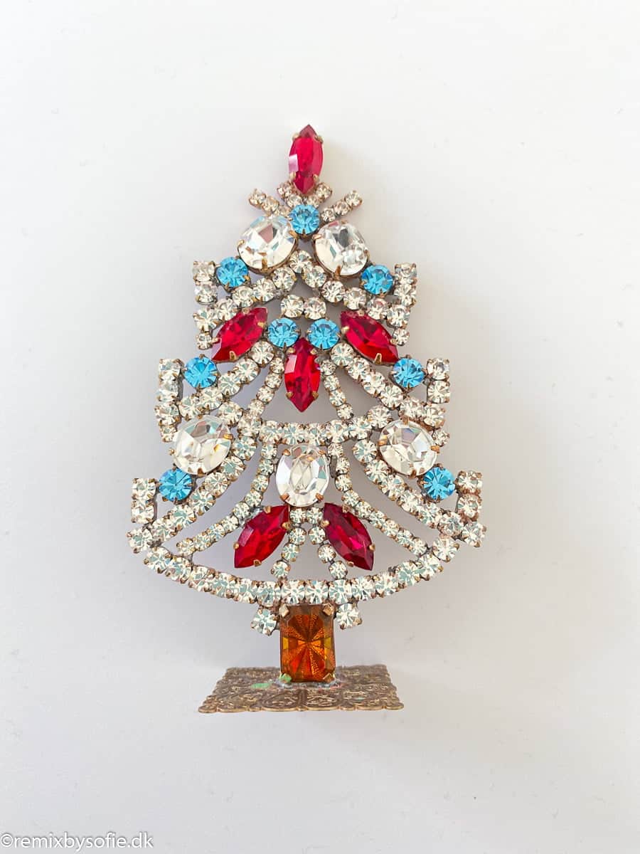 Christmas tree in rhinestones, rhinestones in Christmas trees, Czech Christmas trees, vintage Christmas trees