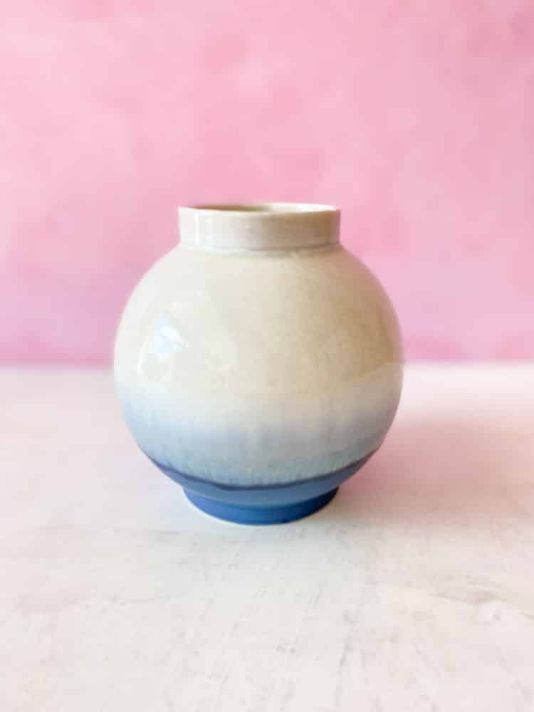 lena pedersen ceramics, ceramic vase, ceramic flowerpot, vase in ceramics, vase in porcelains, vase in dyestuffs, crystal glaze, vase, flower vase, ceramic vase