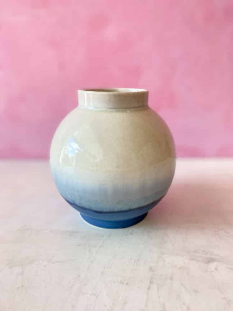 lena pedersen ceramics, ceramic vase, ceramic flowerpot, vase in ceramics, vase in porcelains, vase in dyestuffs, crystal glaze, vase, flower vase, ceramic vase