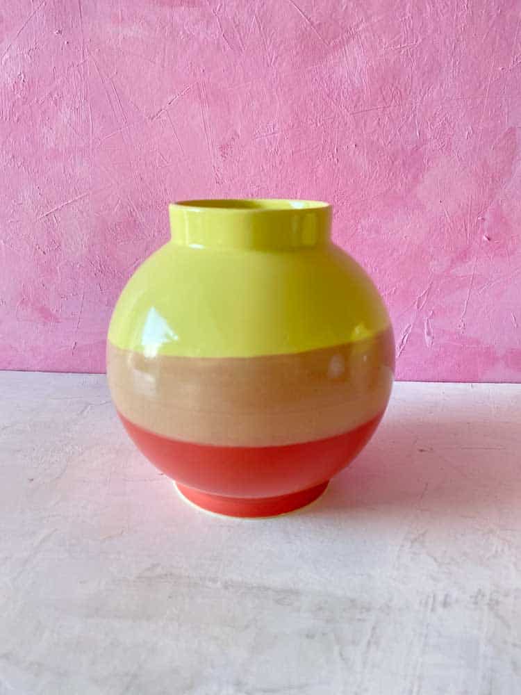 ceramic vase - large ball vase