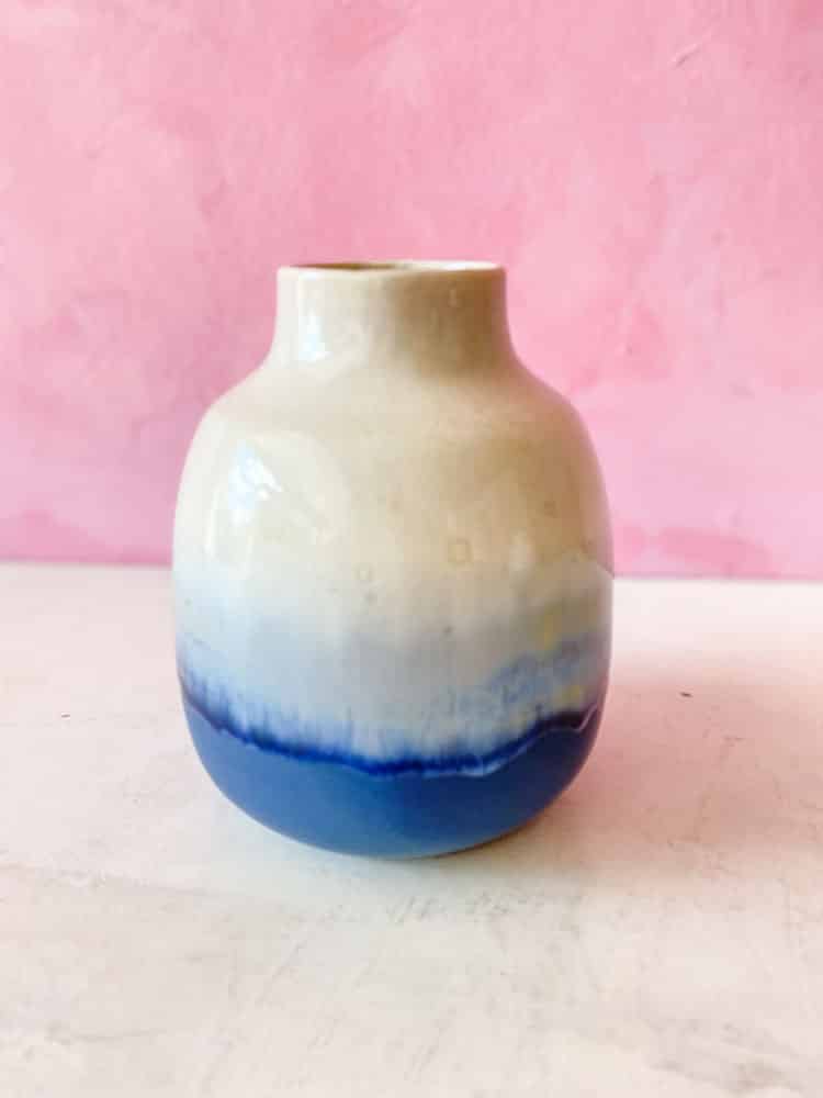 lena pedersen ceramics, ceramic vase, ceramic flowerpot, vase in ceramics, vase in porcelains, vase in dyestuffs, crystal glaze, vase, flower vase, ceramic vase