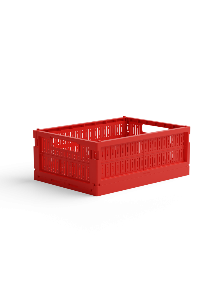 storage boxes in recycled plastic, made crate, stackable boxes, aykassa, hay boxes, remix by Sofia, 100% recycled plastic.