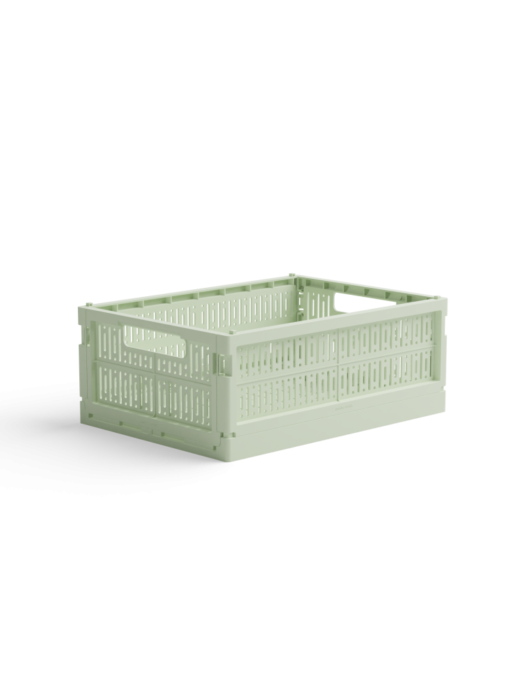 storage boxes in recycled plastic, made crate, stackable boxes, aykassa, hay boxes, remix by Sofia, 100% recycled plastic.
