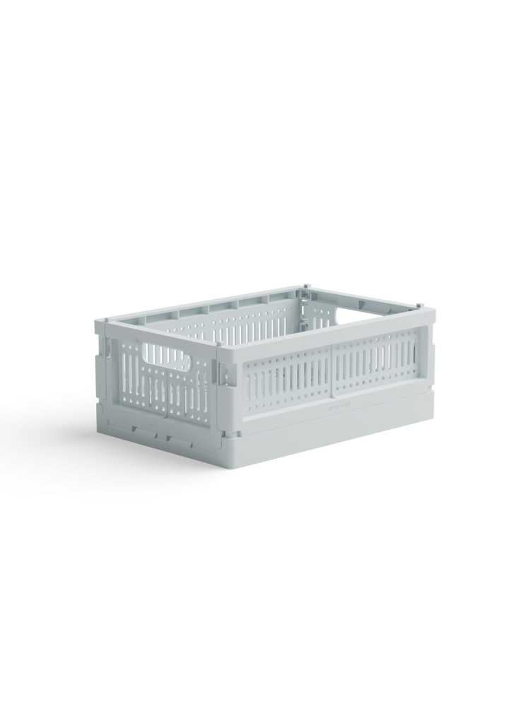 storage boxes in recycled plastic, made crate, stackable boxes, aykassa, hay boxes, remix by Sofia, 100% recycled plastic.