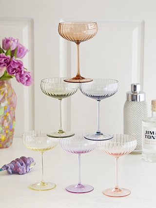 Champagne & wine glasses