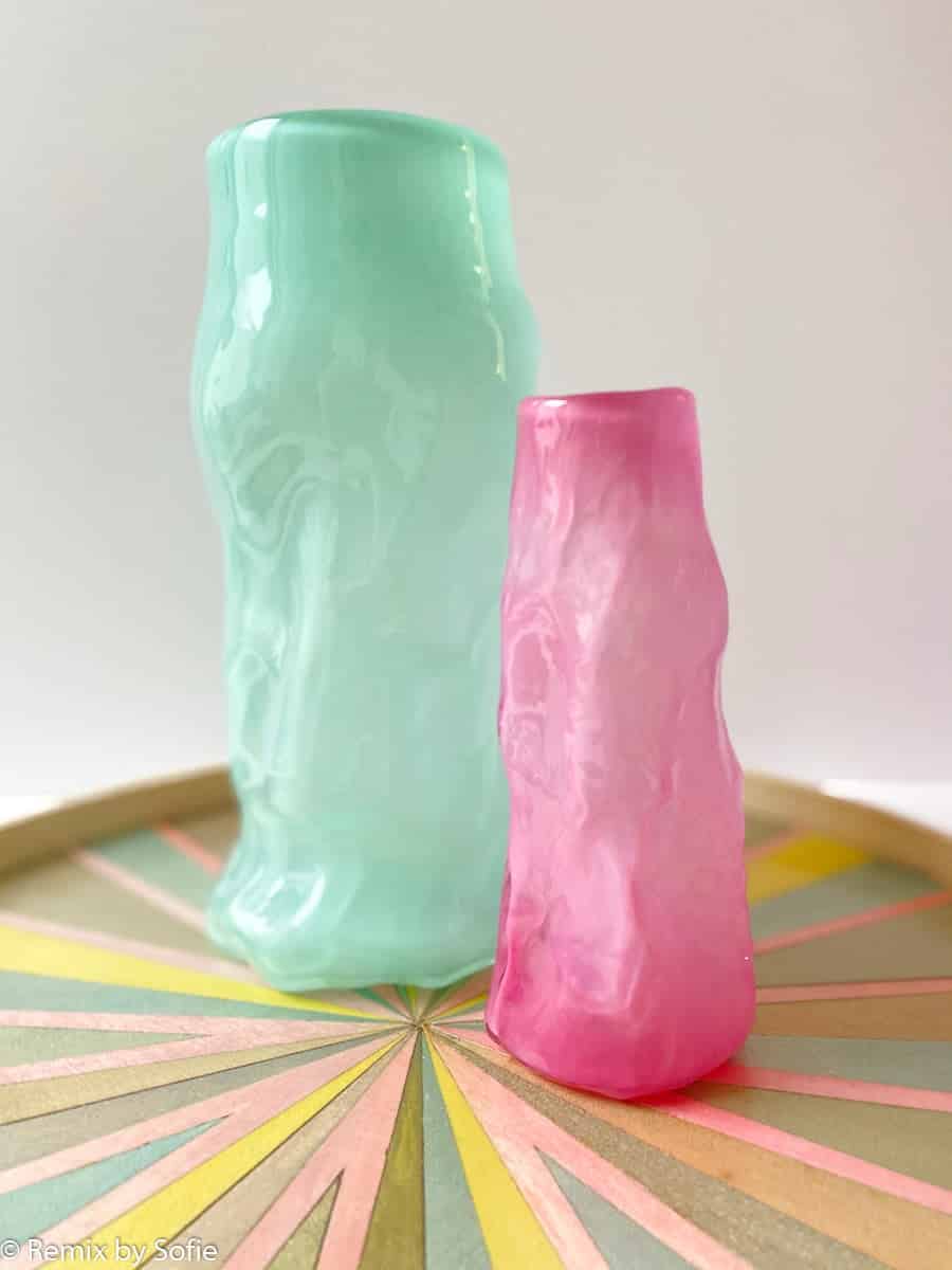 marie retpen vase, vases, flowers vase, mouth blown glass, flower mouth blown vase, curl vase, vase in organic form, curled vase, remix by sofie