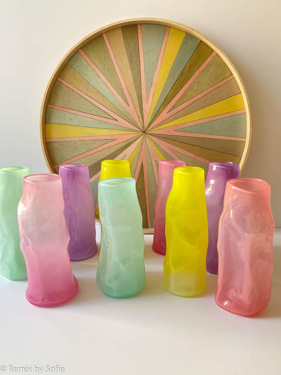marie retpen vase, vases, flowers vase, mouth blown glass, flower mouth blown vase, curl vase, vase in organic form, curled vase, remix by sofie
