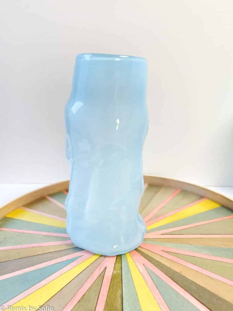 marie retpen vase, vases, flowers vase, mouth blown glass, flower mouth blown vase, curl vase, vase in organic form, curled vase, remix by sofie
