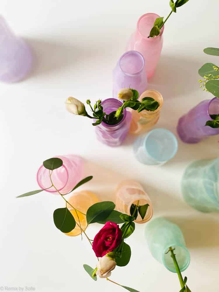 Marie Retpen vase, vases, flower vase, mouth-blown glass, flower mouth-blown vase, curl vase, vase in organic form,