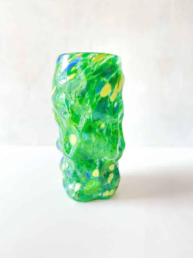 marie retpen, vase, vase with spots, curl vase, curly vase, handblown, small curl vase, cross curly vase, vase, flower vase, glass vase, vase in opal, mouth-blown glass, mouth-blown vase, curl vase, curl vases, marie retpen vases, glass puffs, boron cover, remix by sofie, flowers vase, vases, handblown glass, danish design unique vase, curly flower vase, home interior