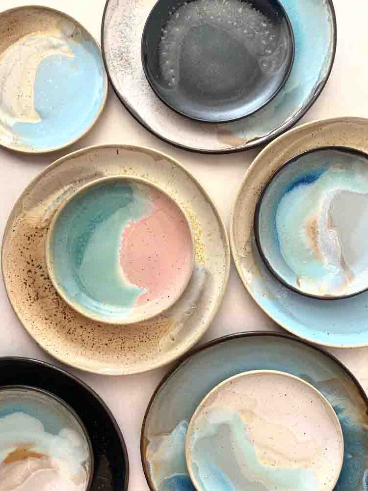 ceramic plate, dinner plate, dinner plate, dinner plate, plate, mua studio, remix by Sofia, nature series, table setting.
