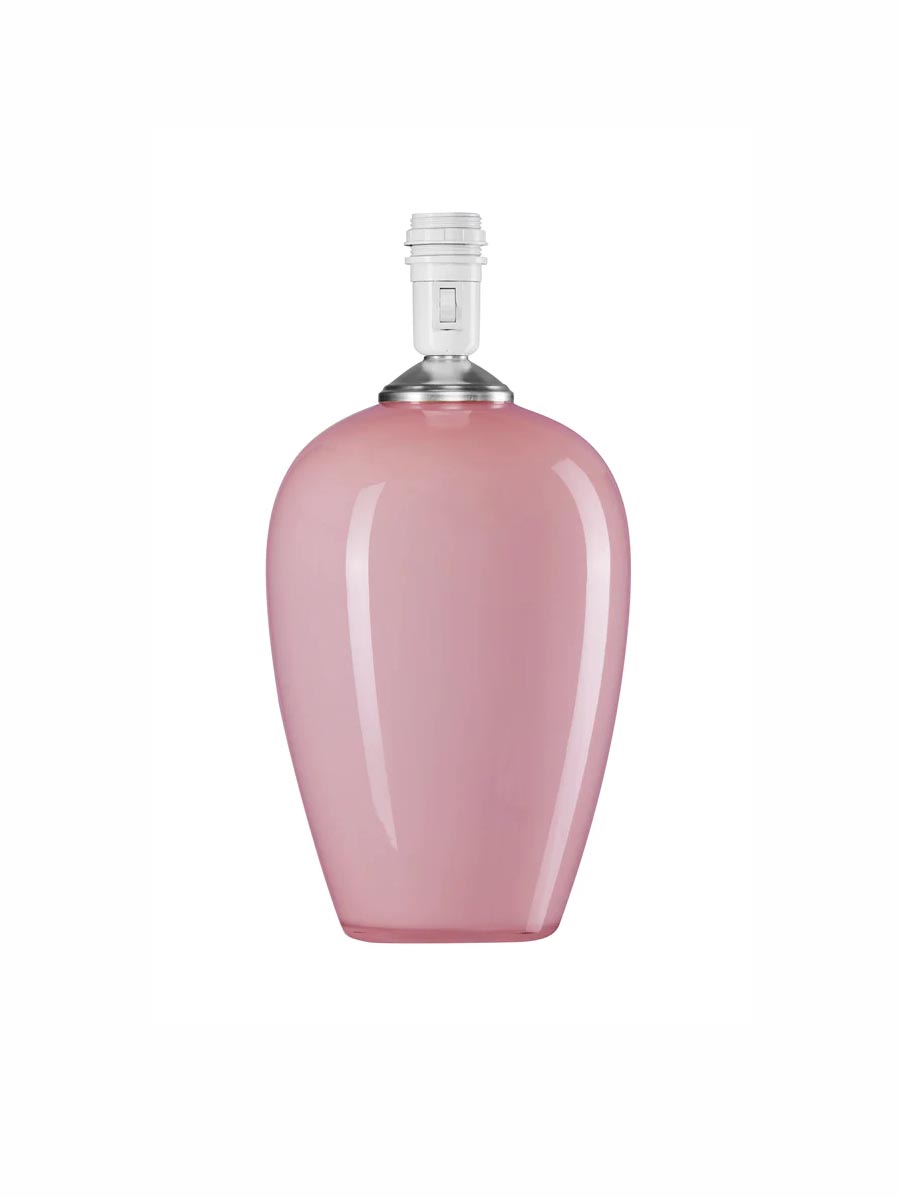 Table lamp with mouth blown glass in pink - Anne Sofie