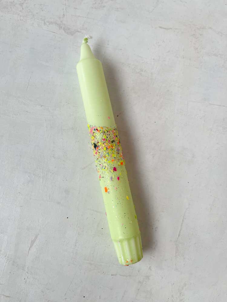candles, candles, crown candles, colored candles, hand-dipped candles, candles with many colors, table cover, remix by Sofia, ahnelight, indoor fun,