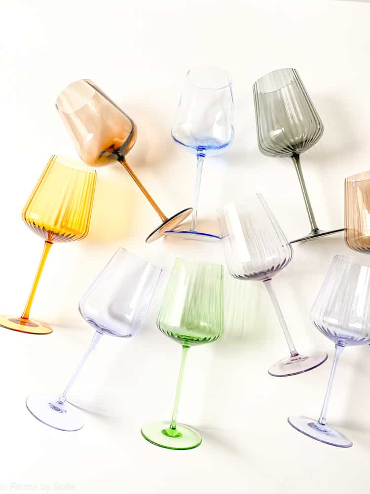 remix by Sofie, wine glass, mouth blown wine glass, remix wine glass, red wine glass, white wine glass.