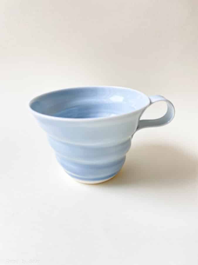 ricke missing ceramics, porcelain cup, coffee cup, cup, pastel-colored cup, coffee cup, tea cup.